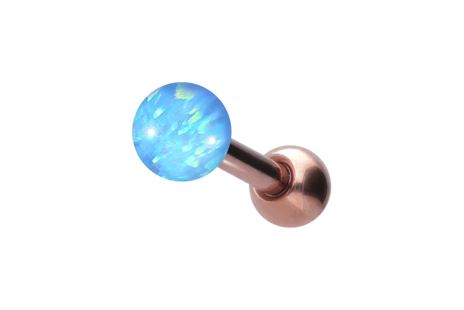 Chirurgenstahl Ohrpiercing SYNTHETISCHER OPAL